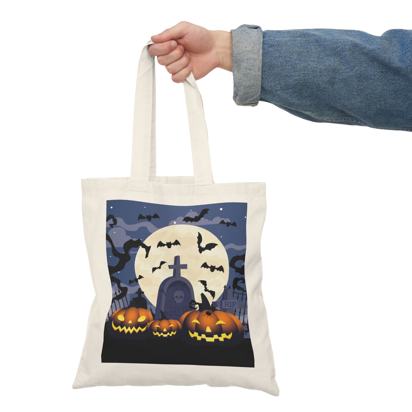 Batty Graveyard Personalized Trick or Treat Bag