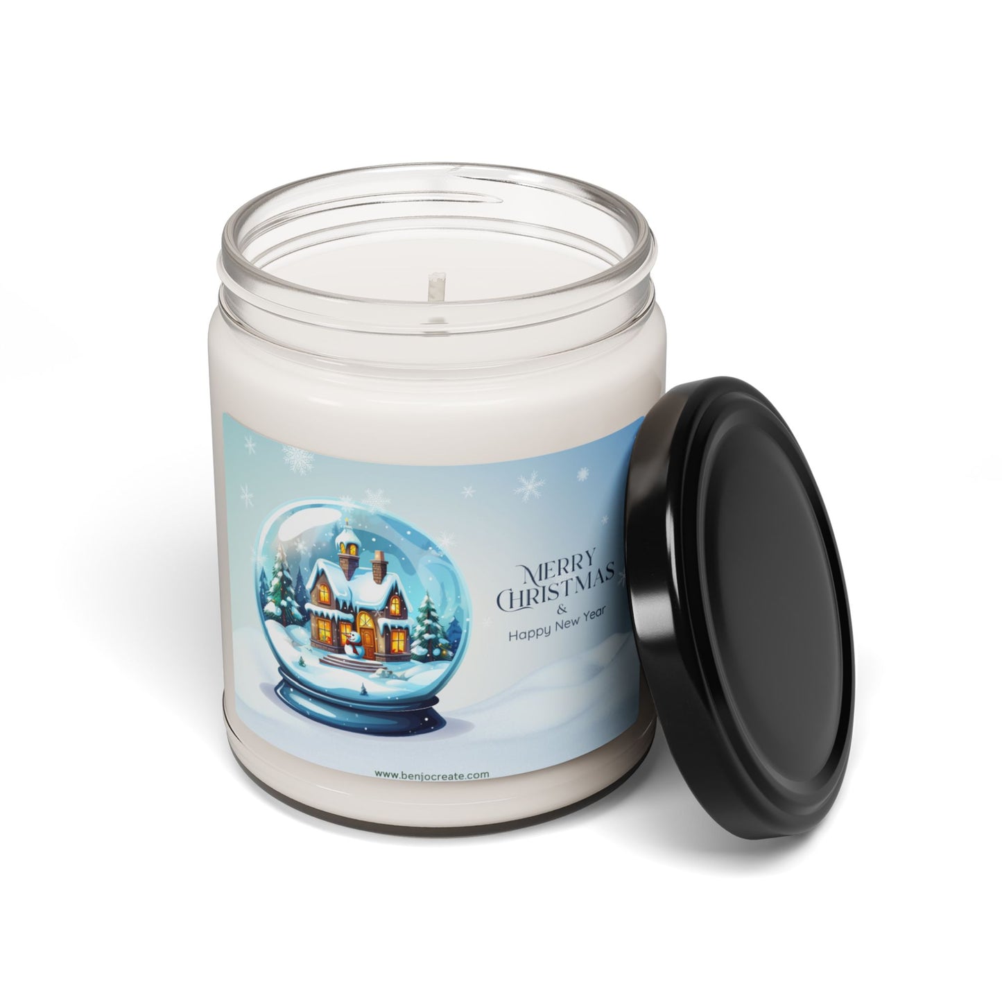 Merry Christmas Scented Soy Candle - 9oz Holiday Decor