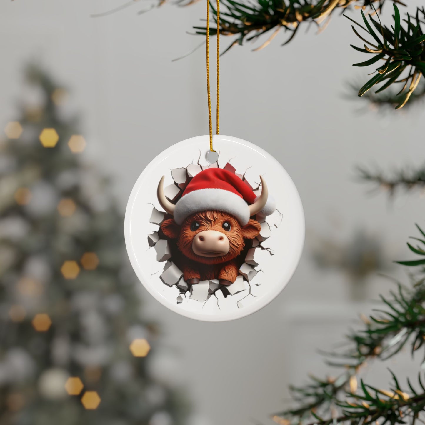 Highland Cow Ornament