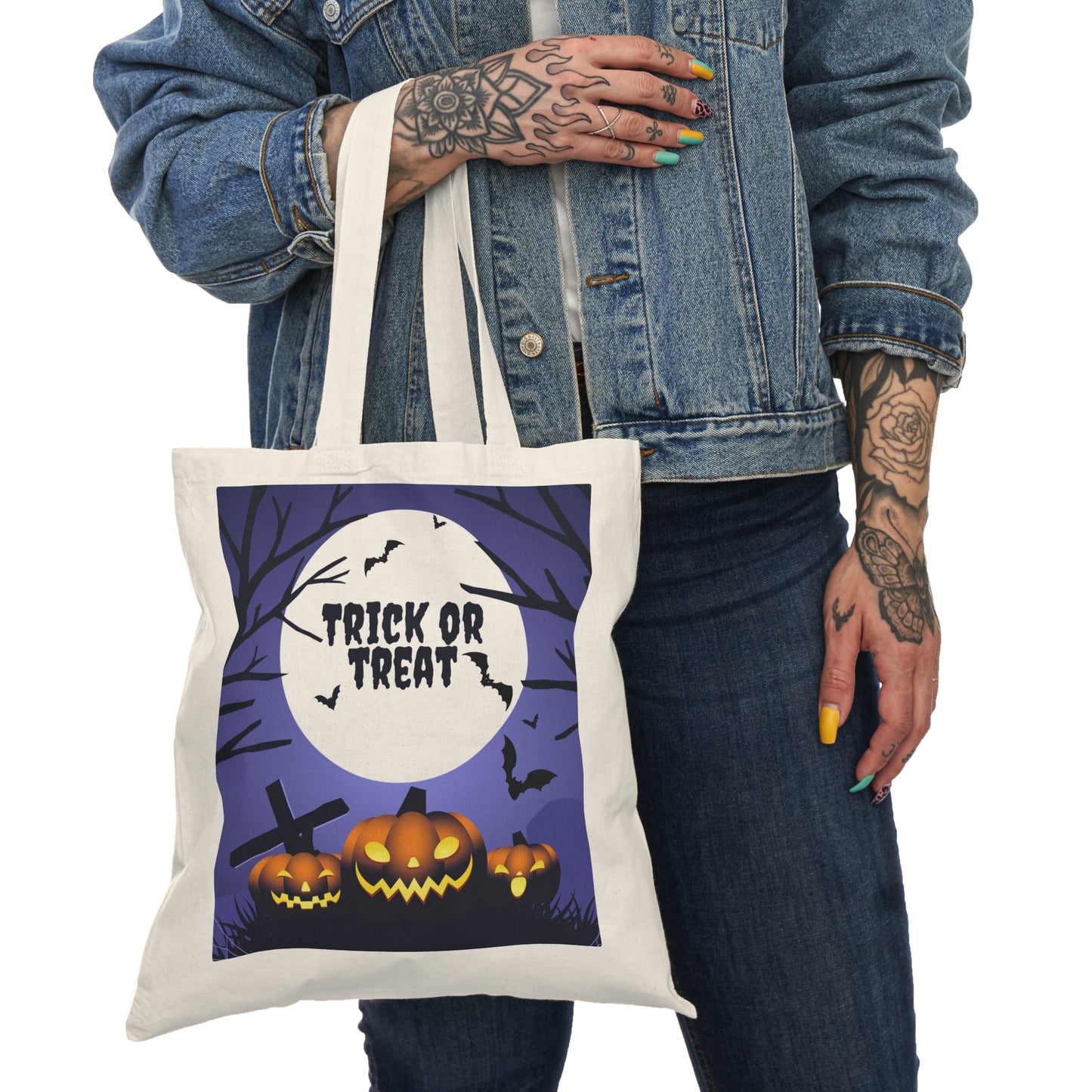Batty Graveyard Personalized Trick or Treat Bag