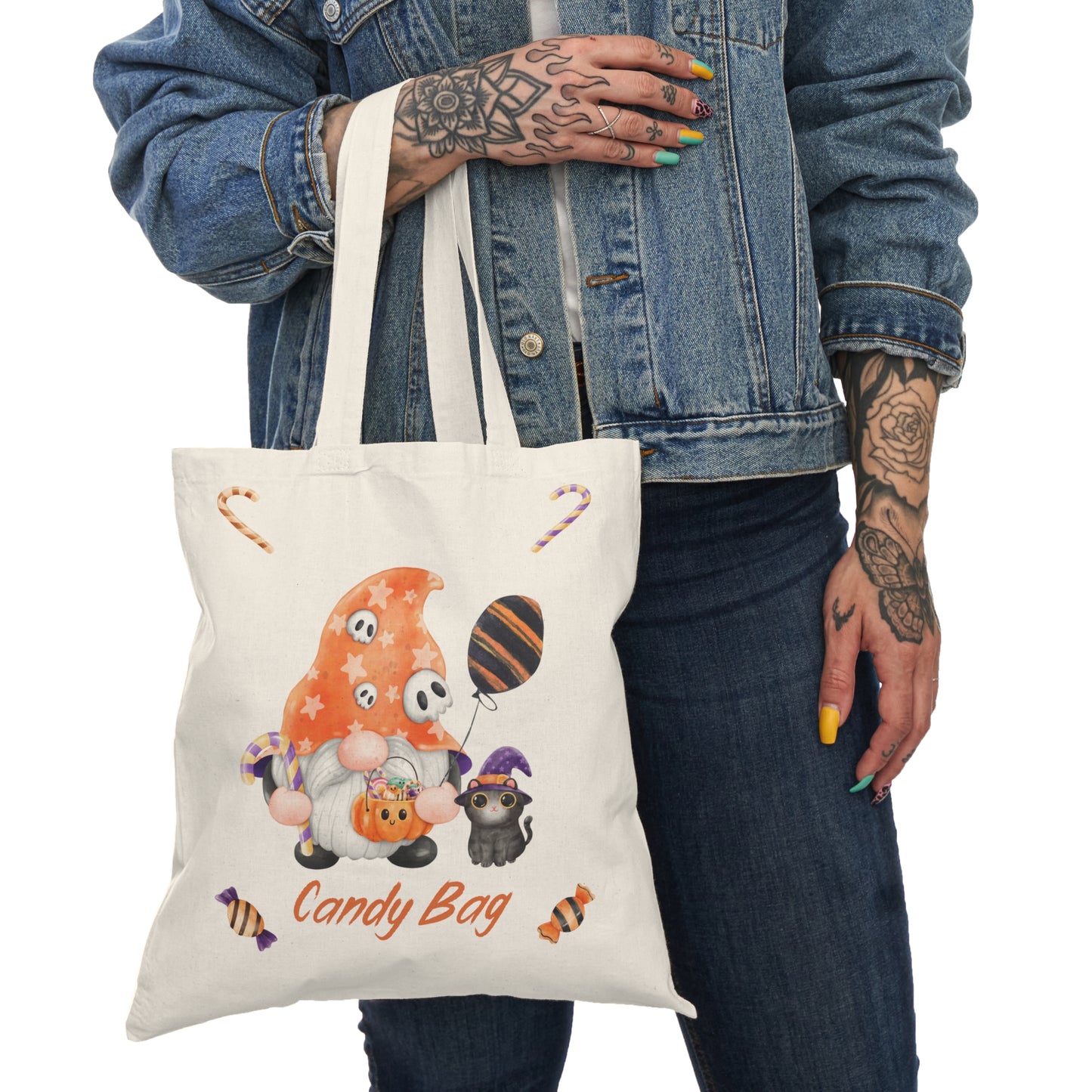Boo Crew Orange Gnome Personalized Trick or Treat Bag