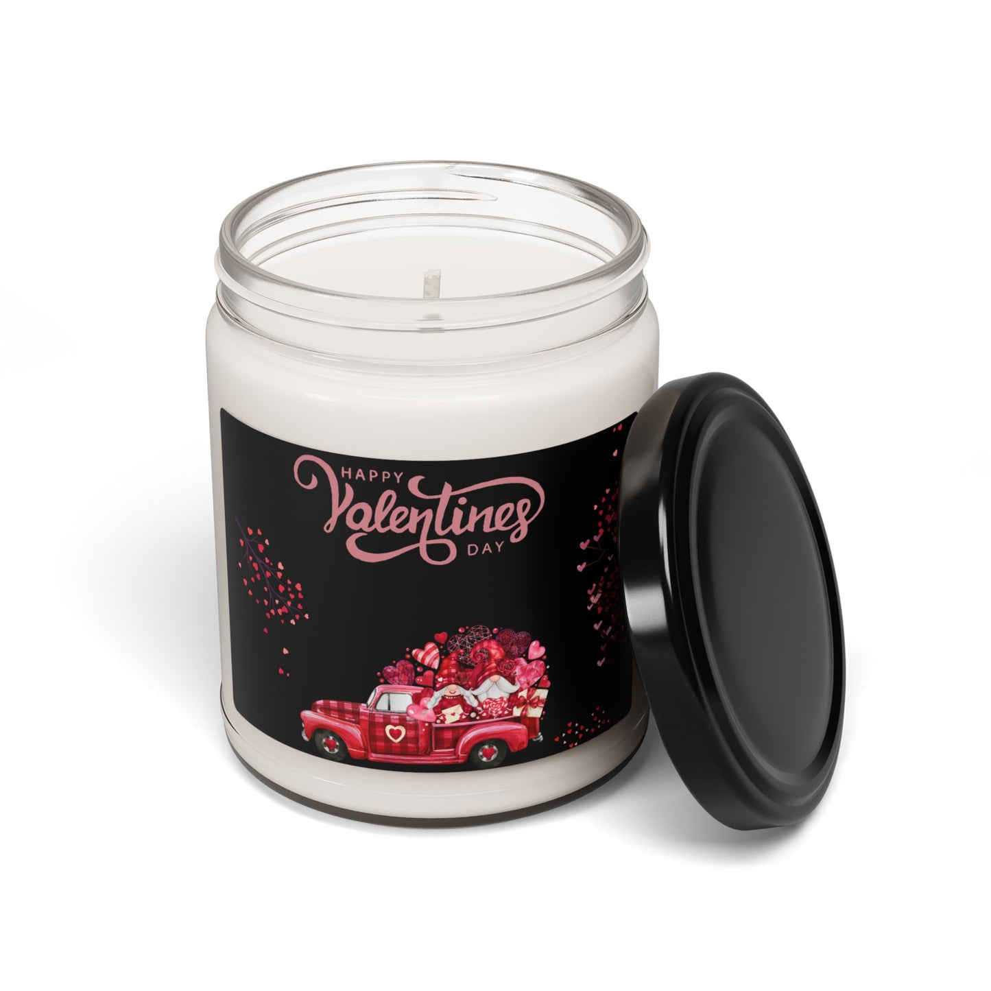 Valentine Gnome Truck Scented Soy Candle, 9 oz