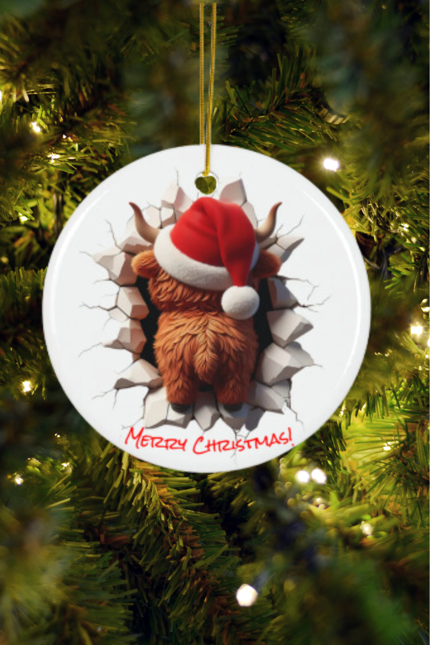 Highland Cow Ornament