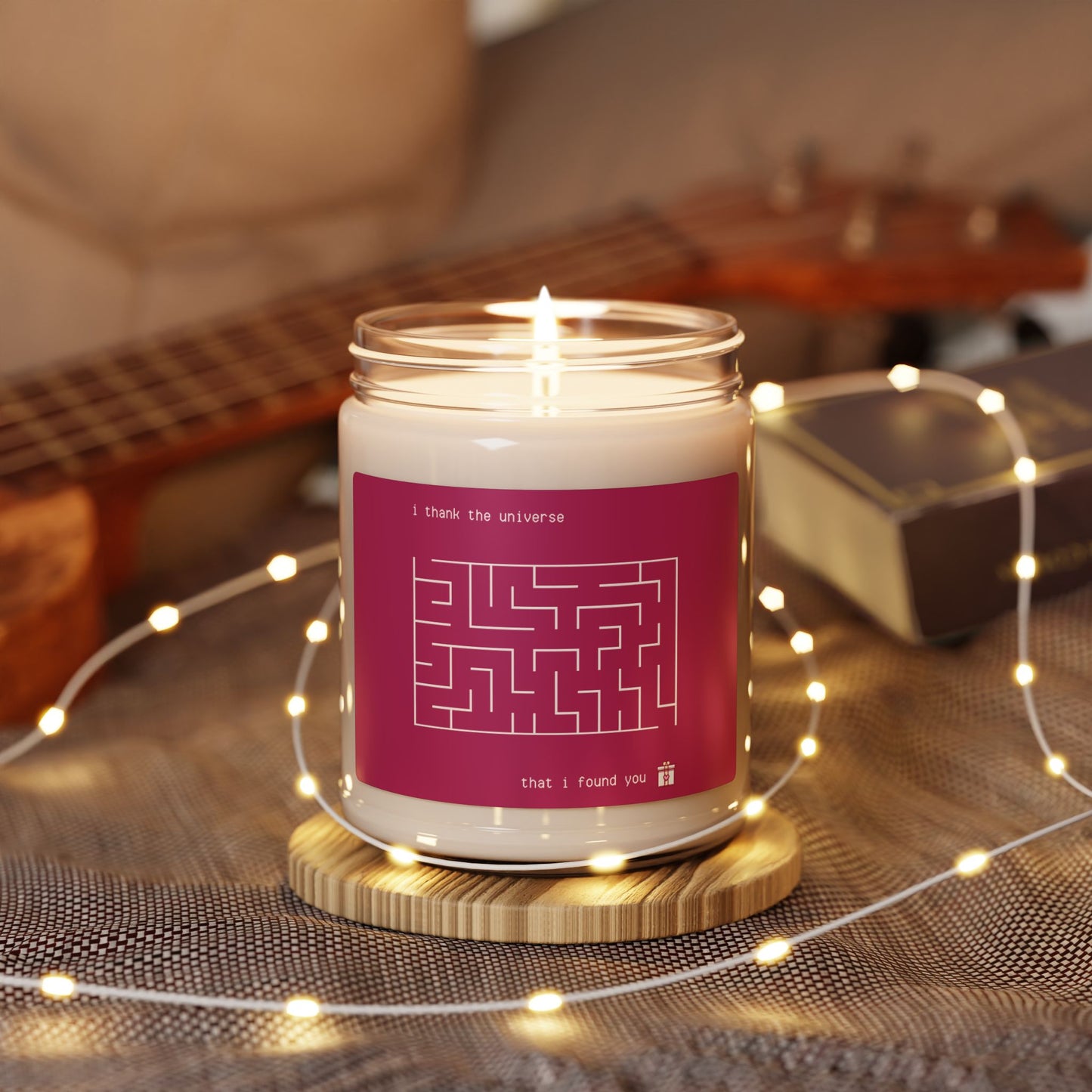 I'm Glad I Found You Maze Valentine's Scented Soy Candle, 9 oz.