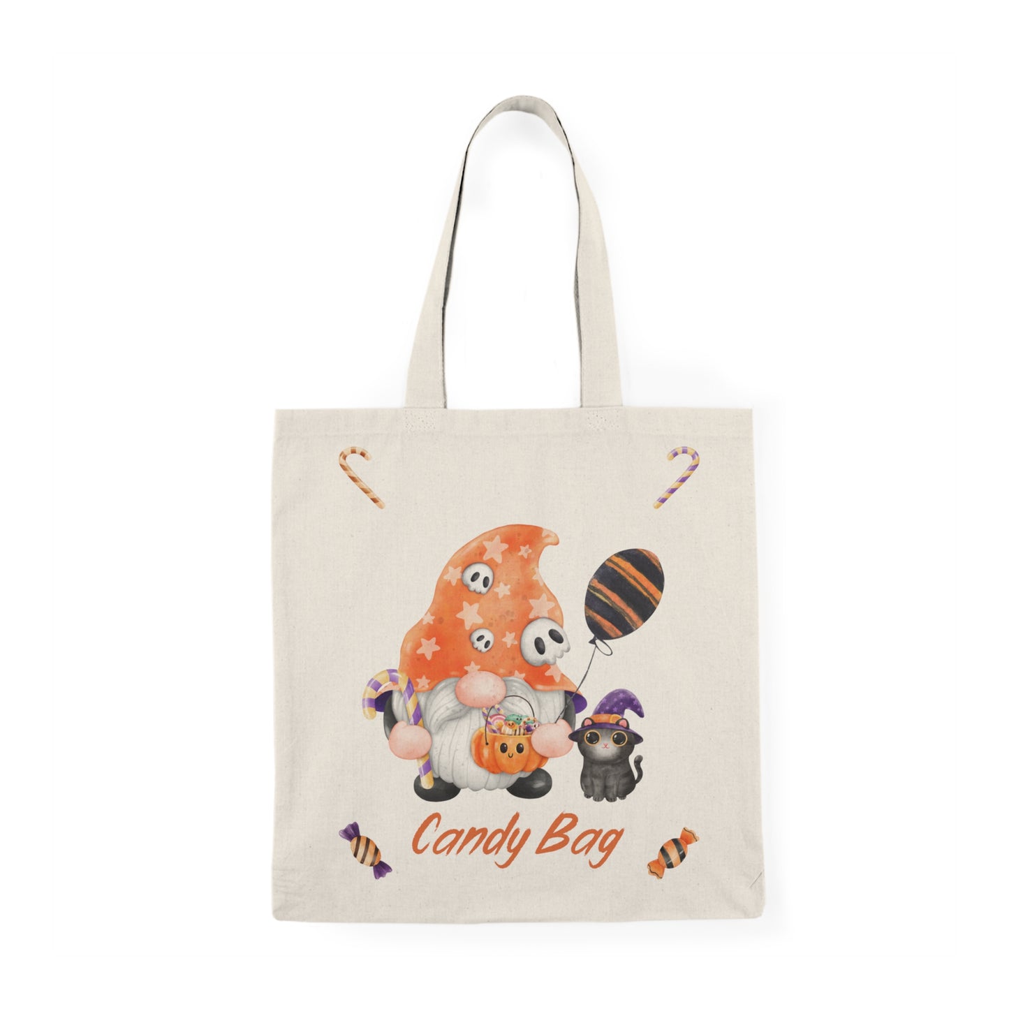 Boo Crew Orange Gnome Personalized Trick or Treat Bag