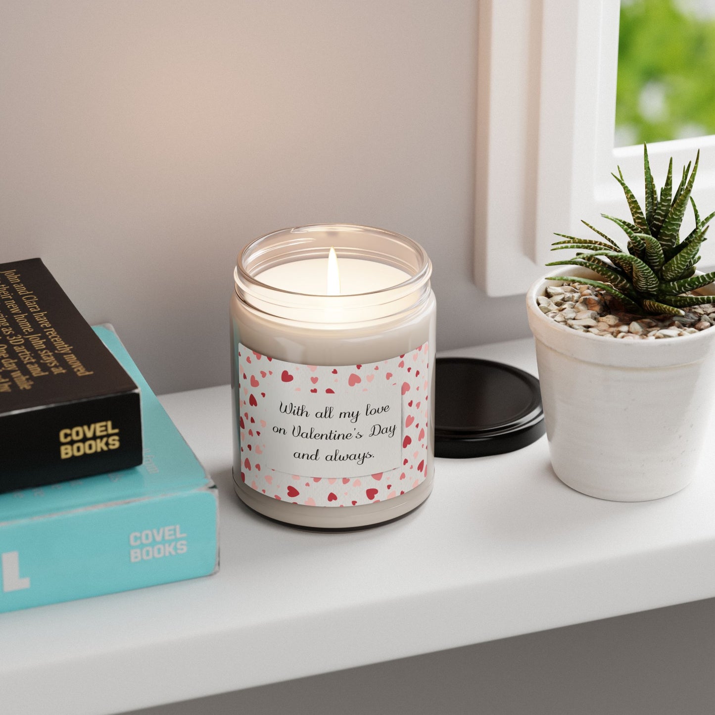 With All My Love On Valentine's Day Scented Soy Candle, 9 oz.
