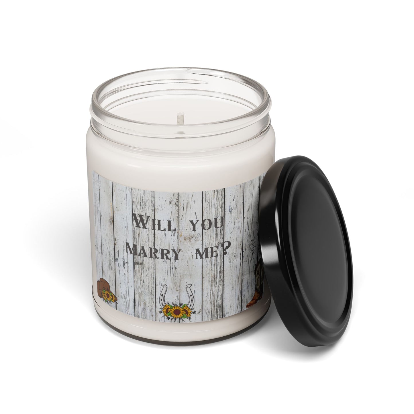 Country-Themed "Will You Marry Me?" Scented Soy Candle - 9 oz.