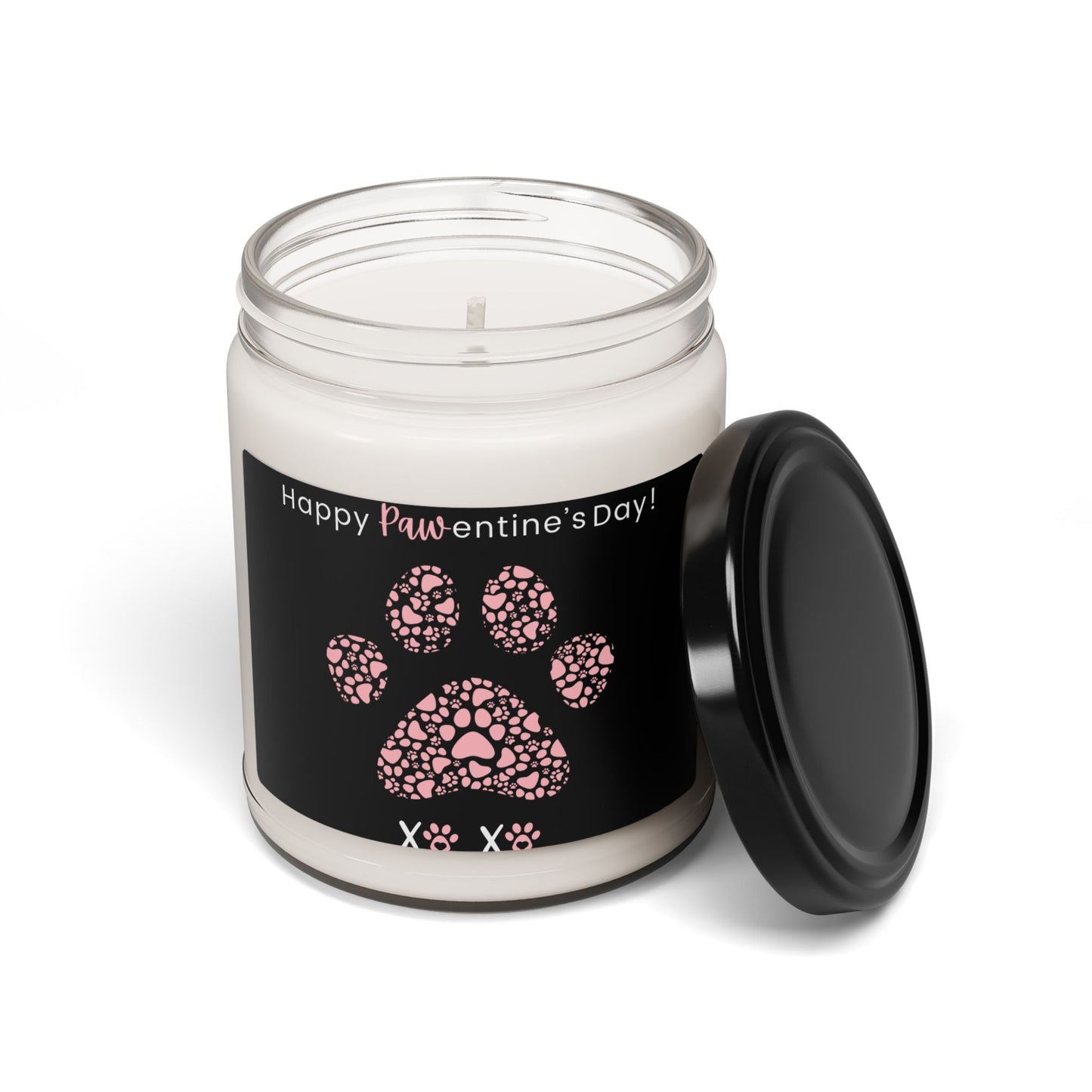 Happy Pawtentine's Day Scented Soy Candle - 9oz, Pet Lover Gift