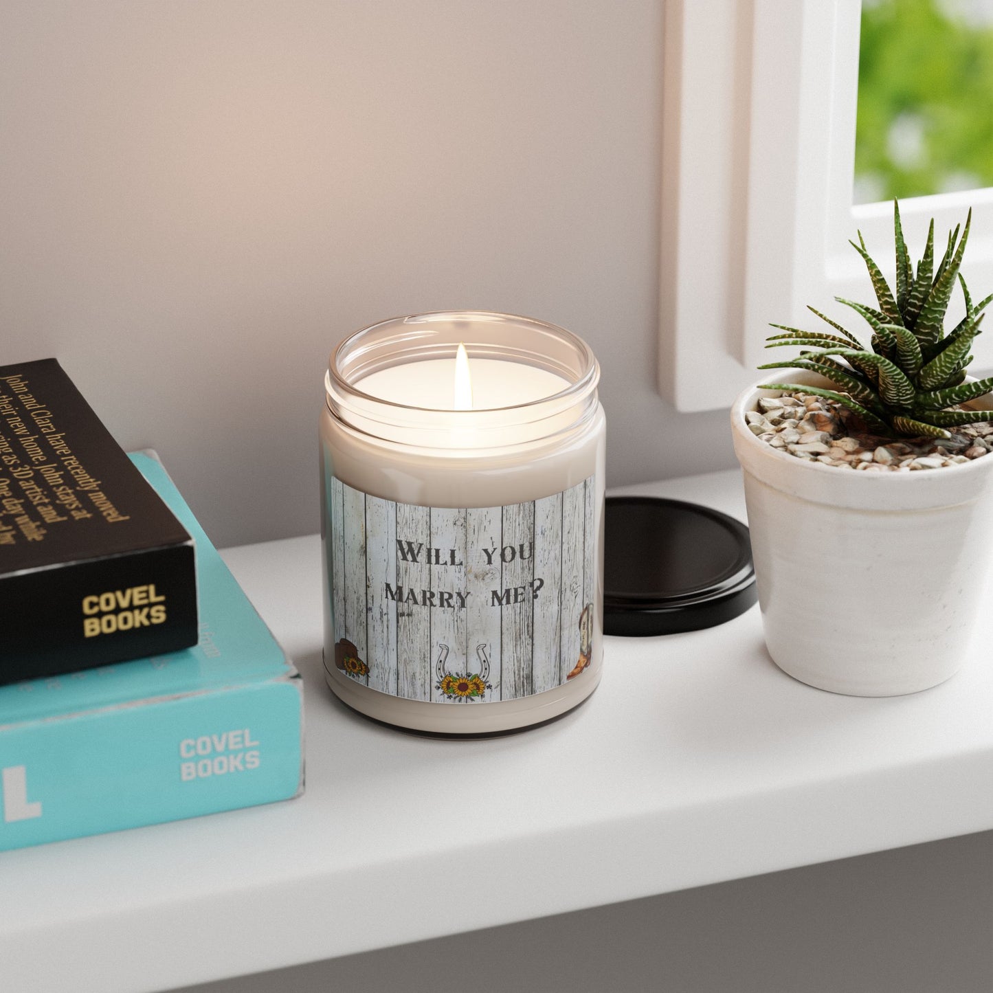 Country-Themed "Will You Marry Me?" Scented Soy Candle - 9 oz.