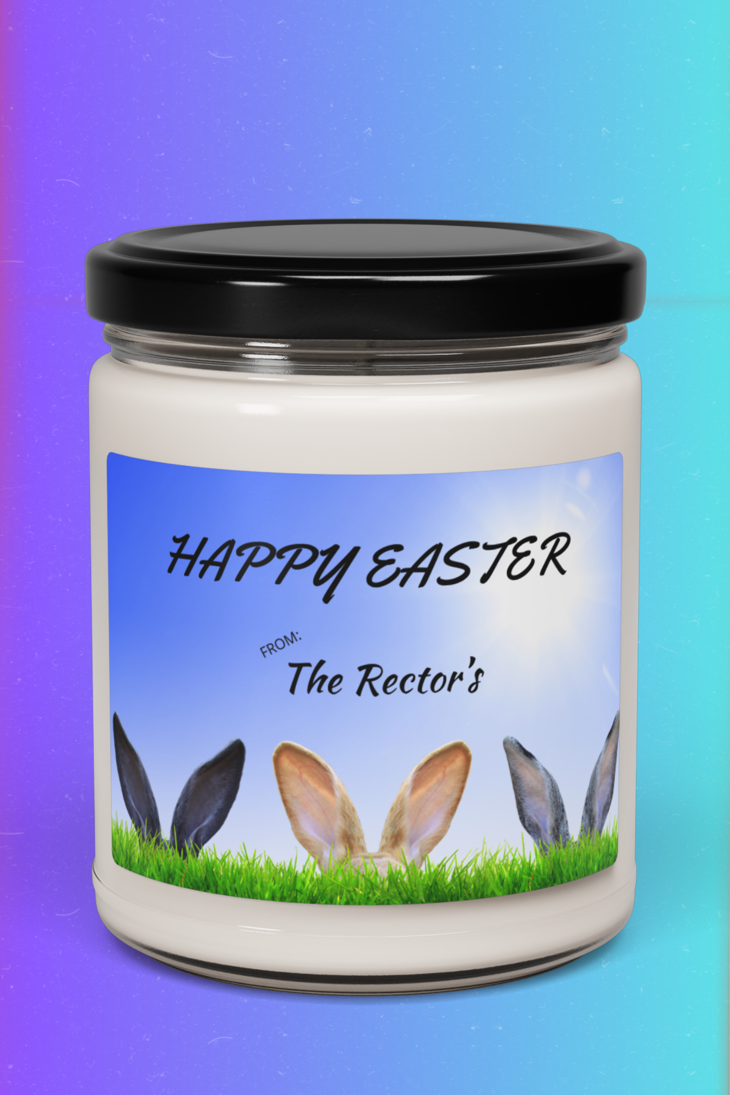 Bunny Ears Easter Scented Soy Candle, 9oz