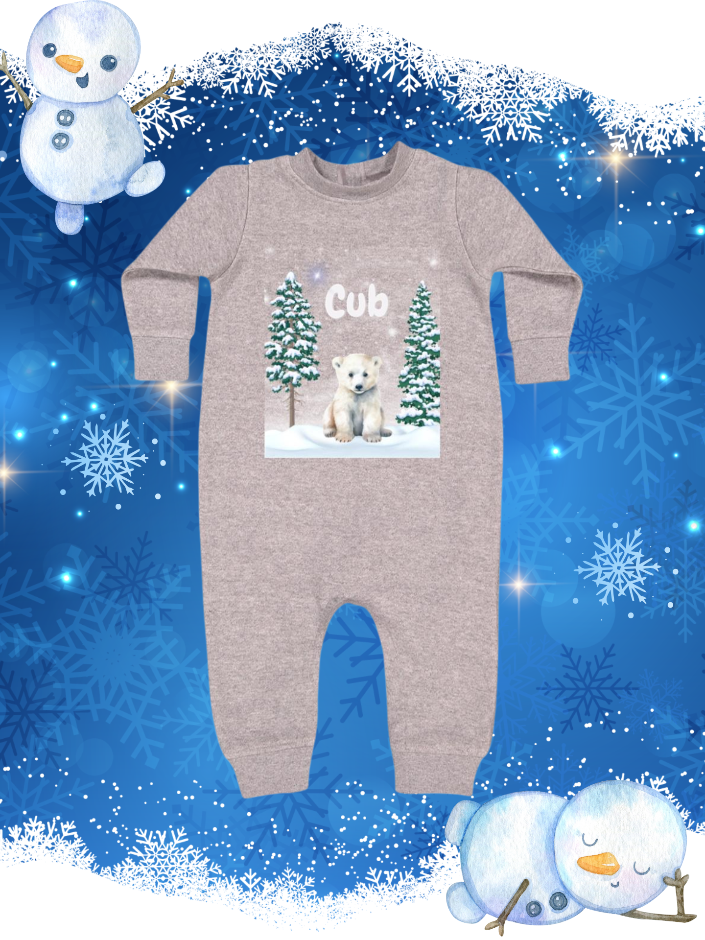 Polar Bear Winter Evening Collection - Cub Collection Infant and Toddler Sizes