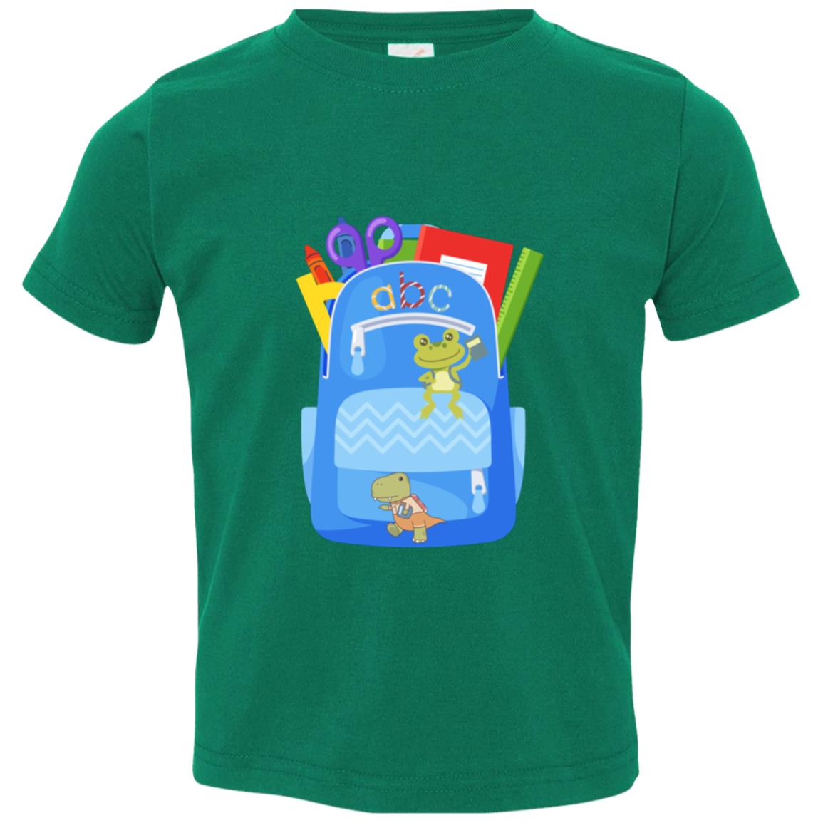 First Day of Grade Level Frog and Dinosaur Backpack Apparel