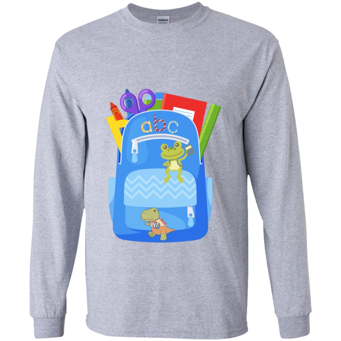 First Day of Grade Level Frog and Dinosaur Backpack Apparel