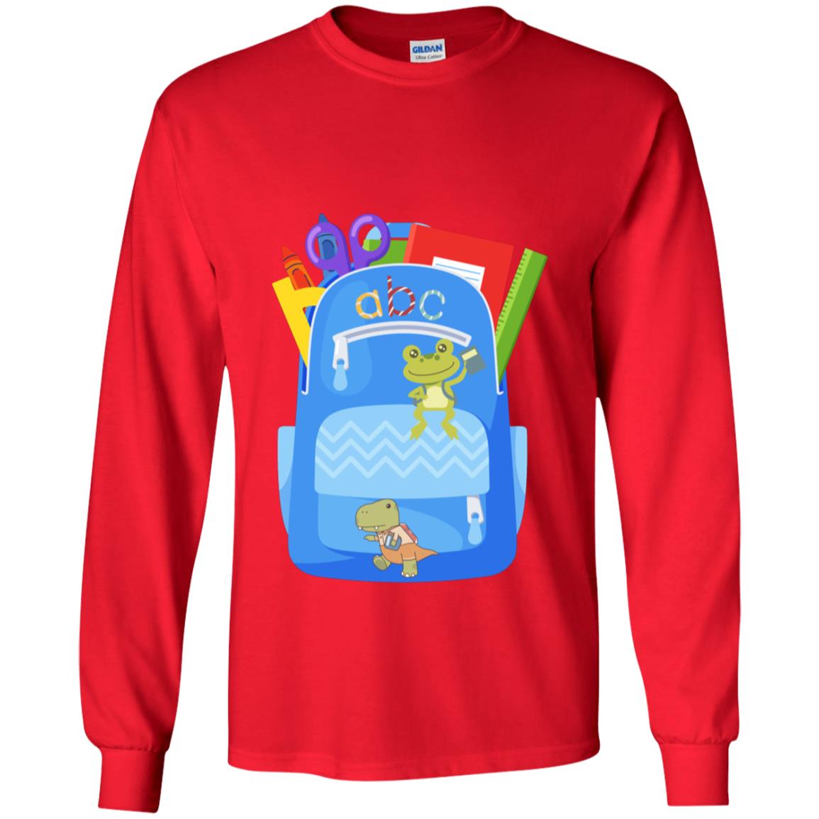 First Day of Grade Level Frog and Dinosaur Backpack Apparel