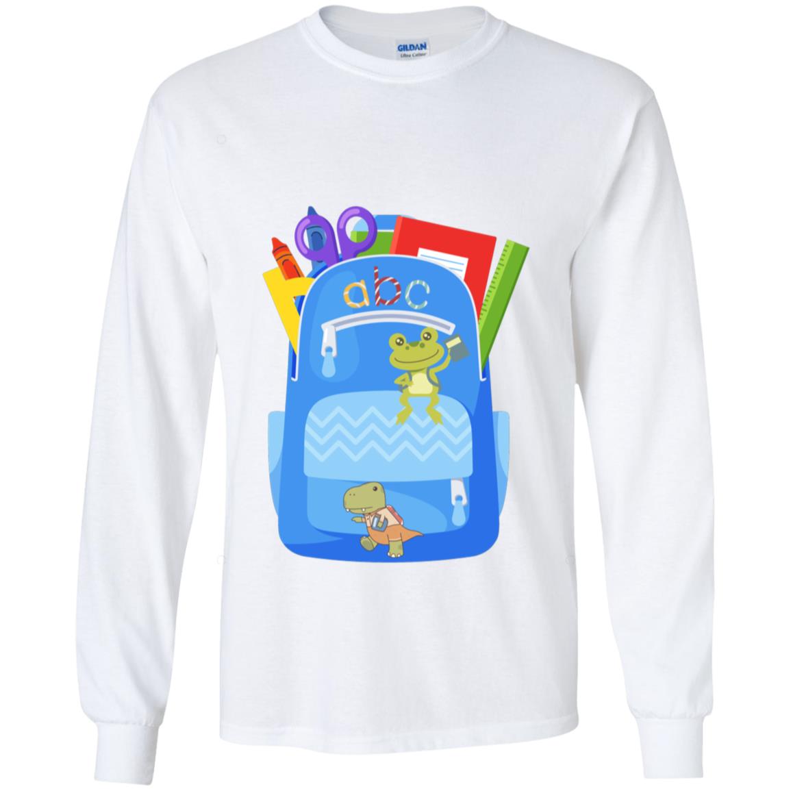 First Day of Grade Level Frog and Dinosaur Backpack Apparel