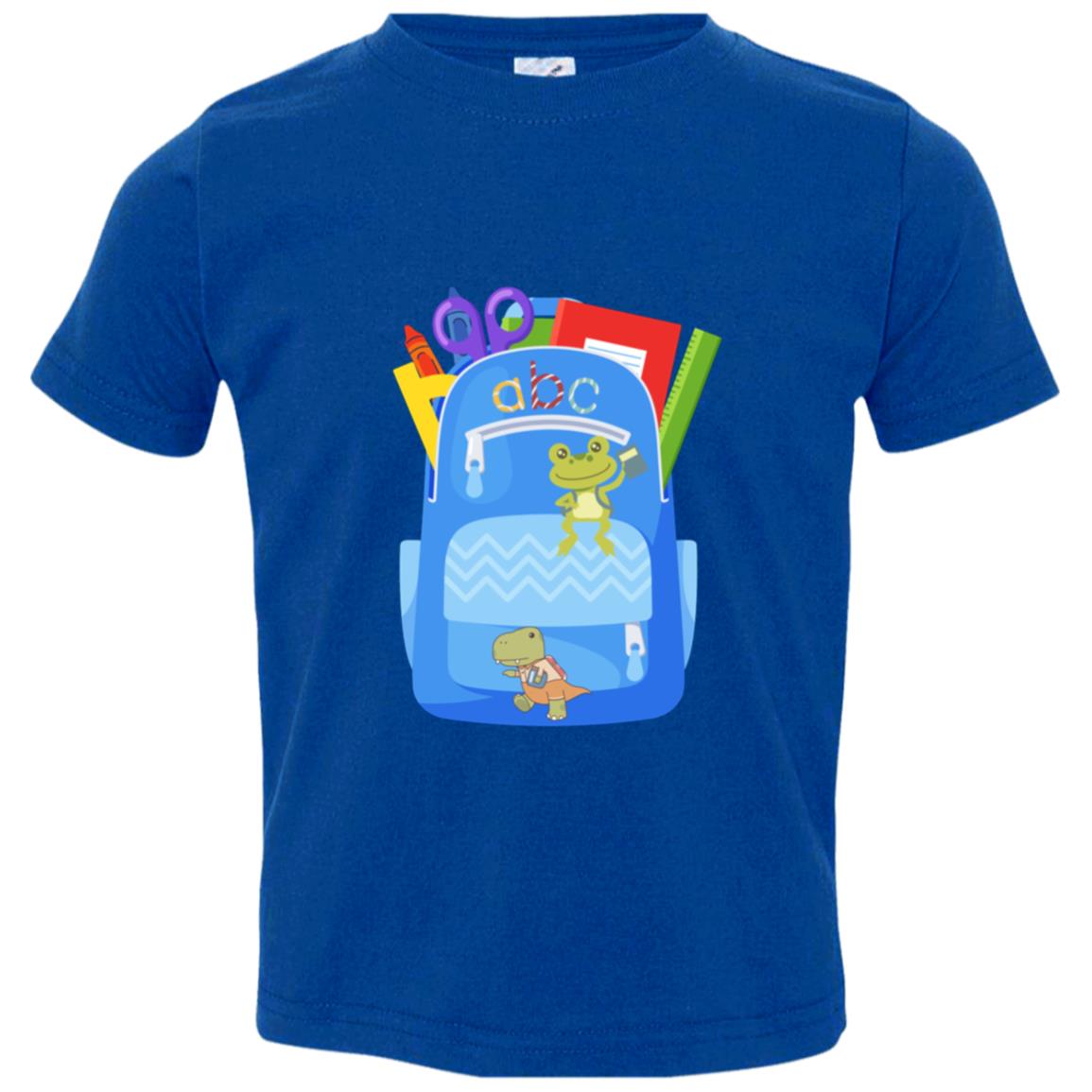 First Day of Grade Level Frog and Dinosaur Backpack Apparel