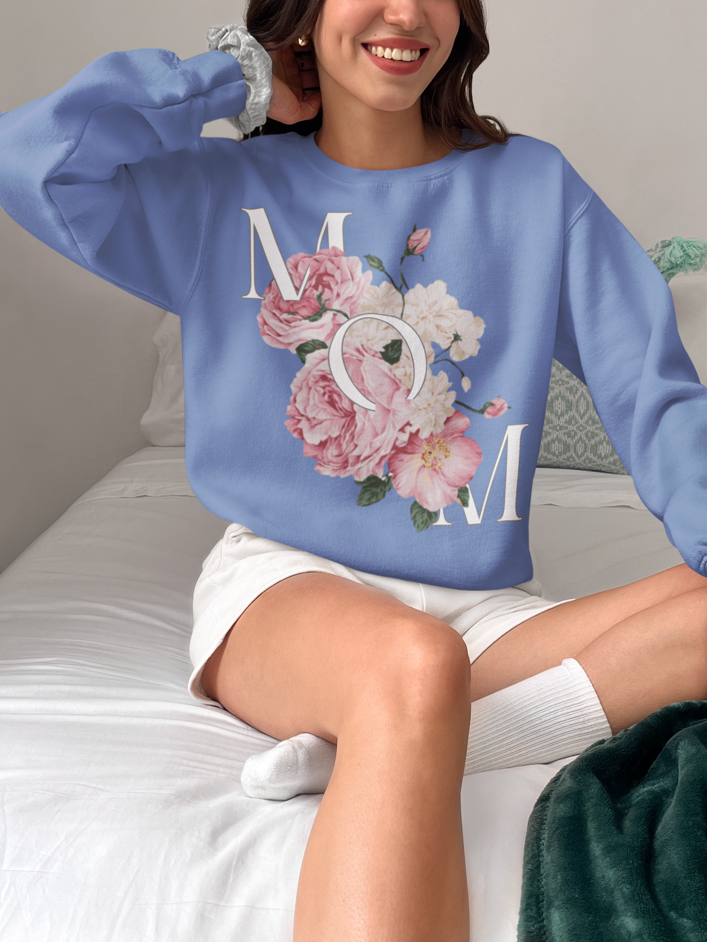 MOM Adorned with Pink Roses Trio