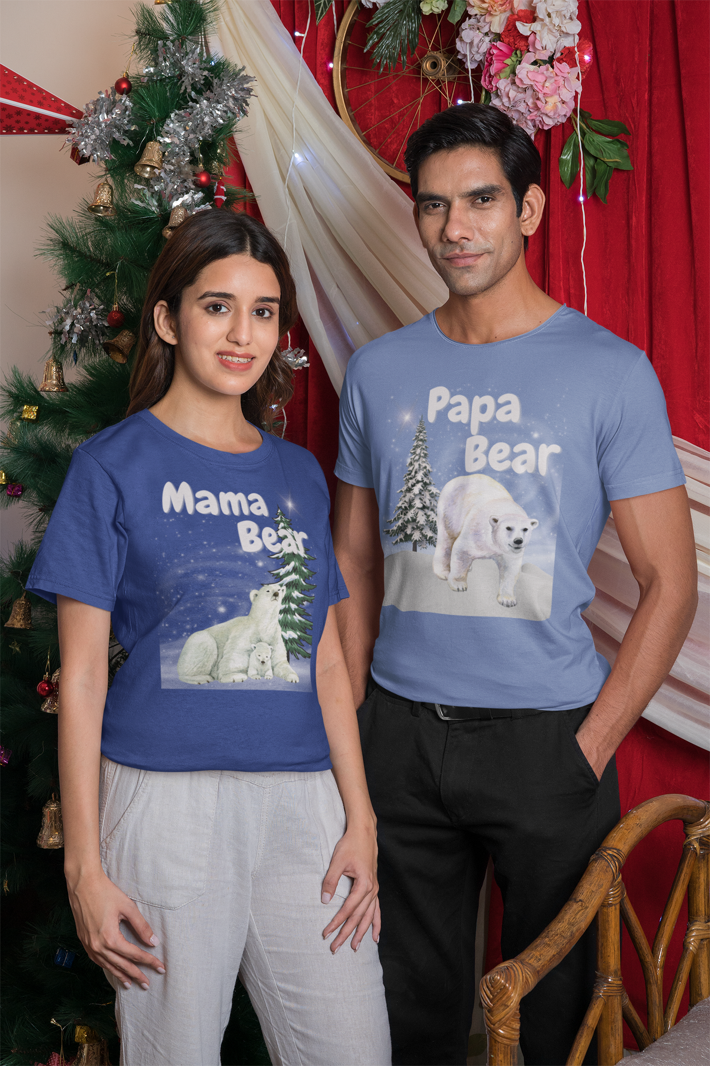 Polar Bear Winter Evening Collection - Papa Bear Trio
