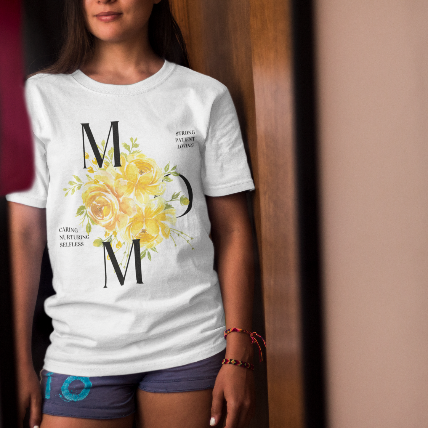 MOM Adorned with Yellow Roses Trio