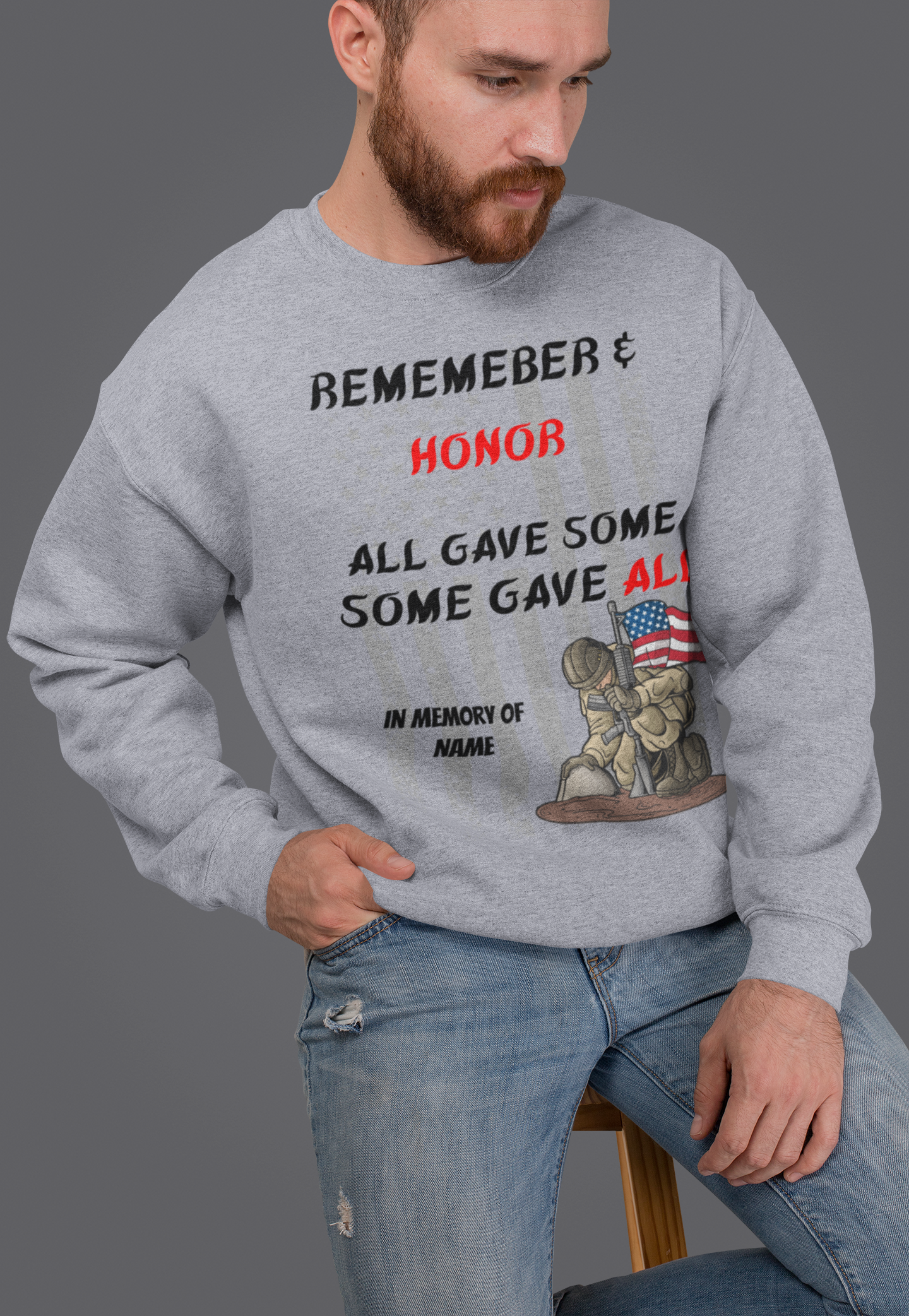 All Gave Some, Some Gave All Trio in Lt Colors
