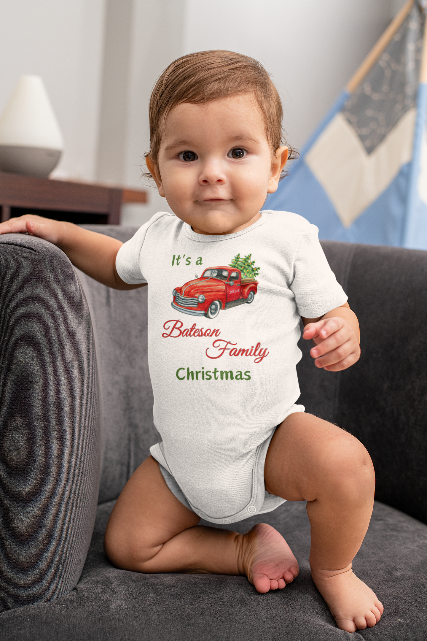 It's a Personalize Family Christmas - Infant and Toddler Sizes