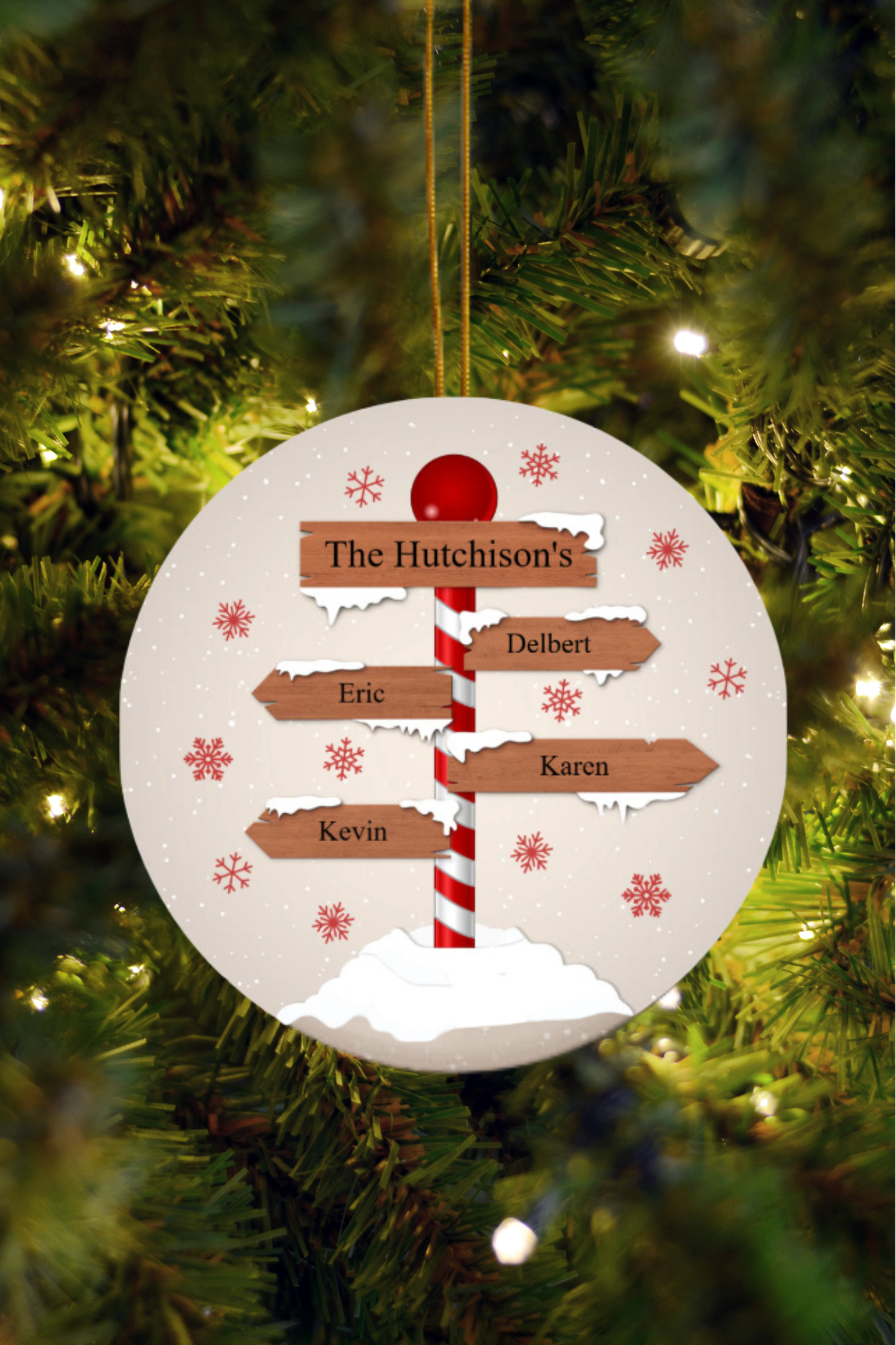 Family Personalized North Pole Legacy Ornament