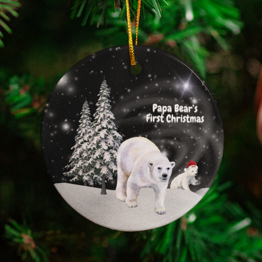 Personalized 2024 Papa Bear Ornament