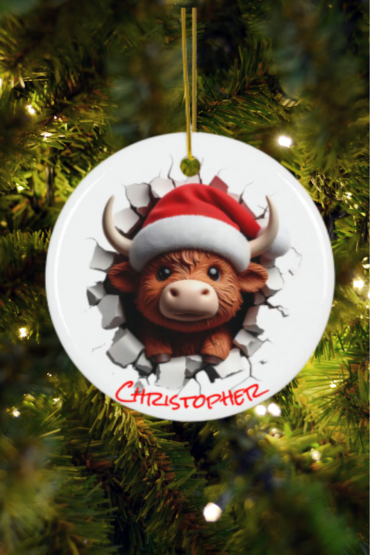 Highland Cow Ornament