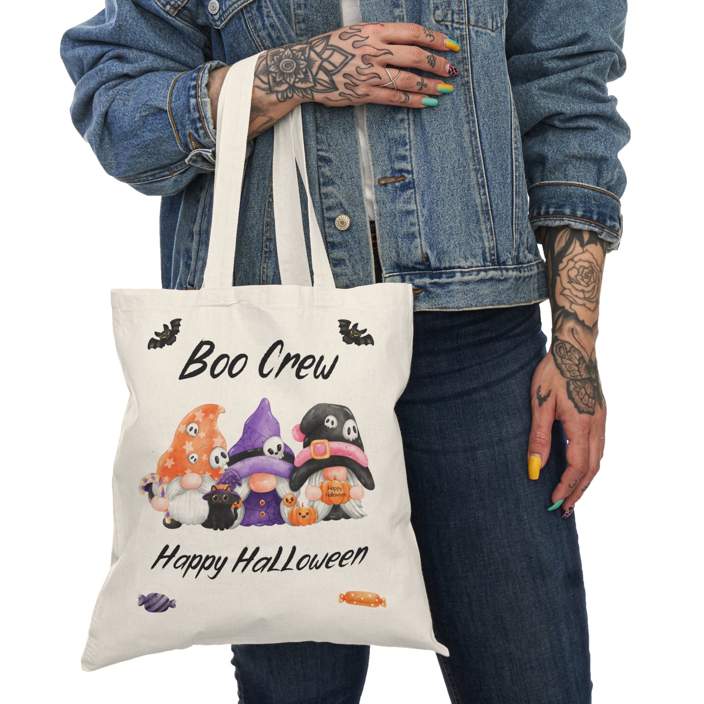 Boo Crew Black Gnome Personalized Trick of Treat Bag