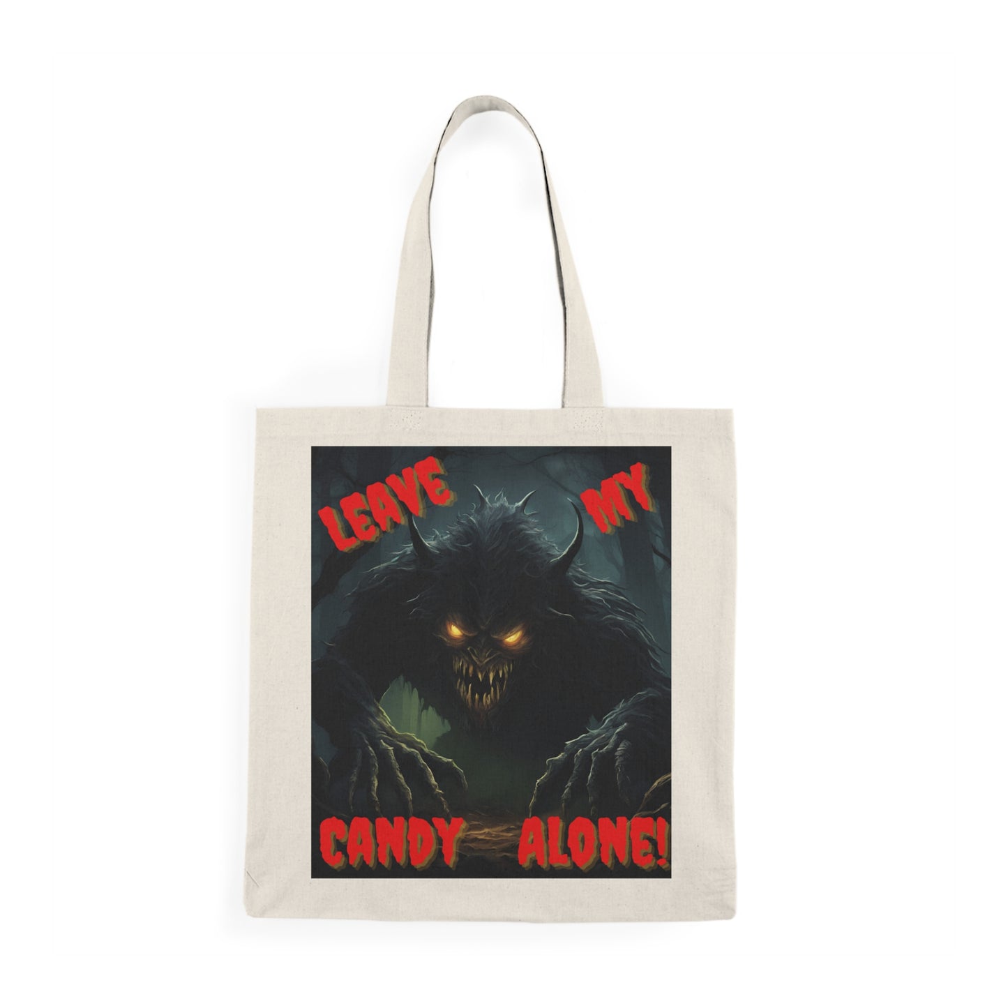 Nighttime Scary Monster Personalized Trick or Treat Bag