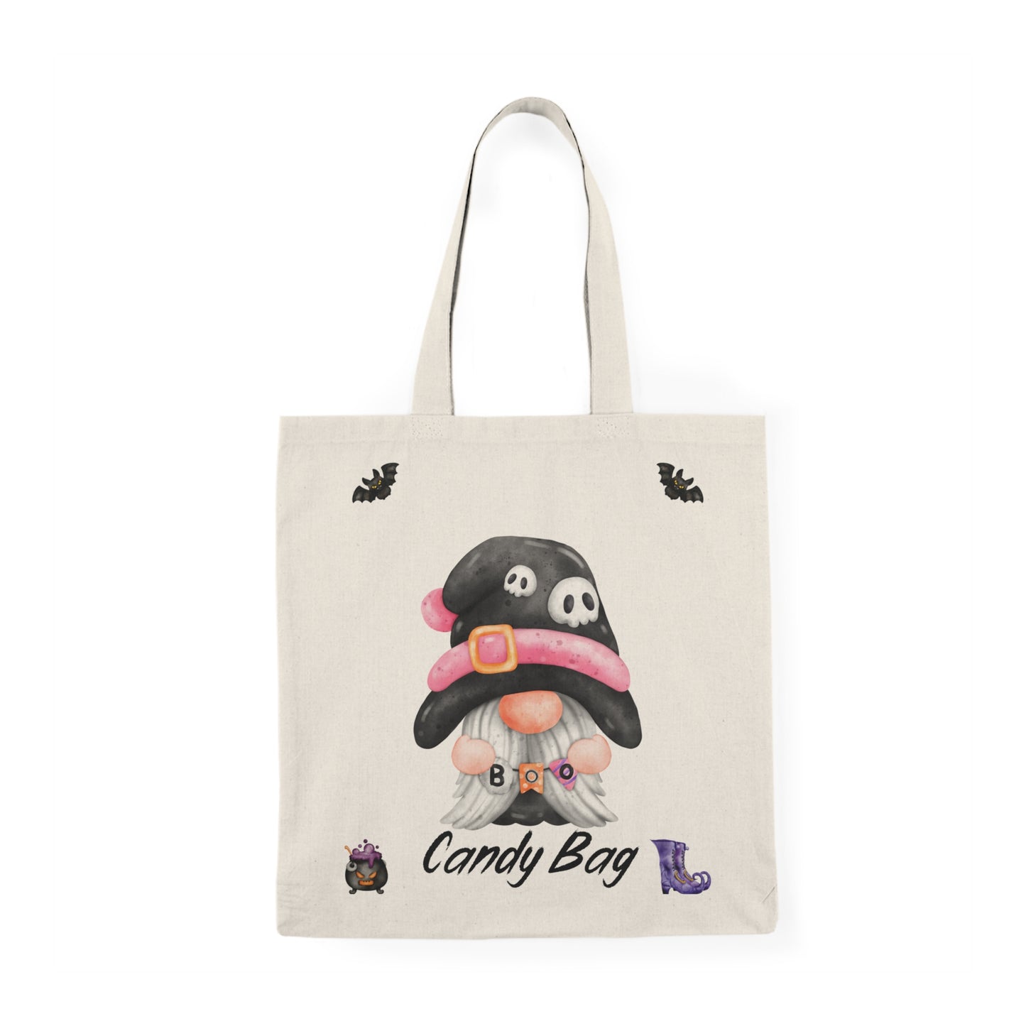 Boo Crew Black Gnome Personalized Trick of Treat Bag