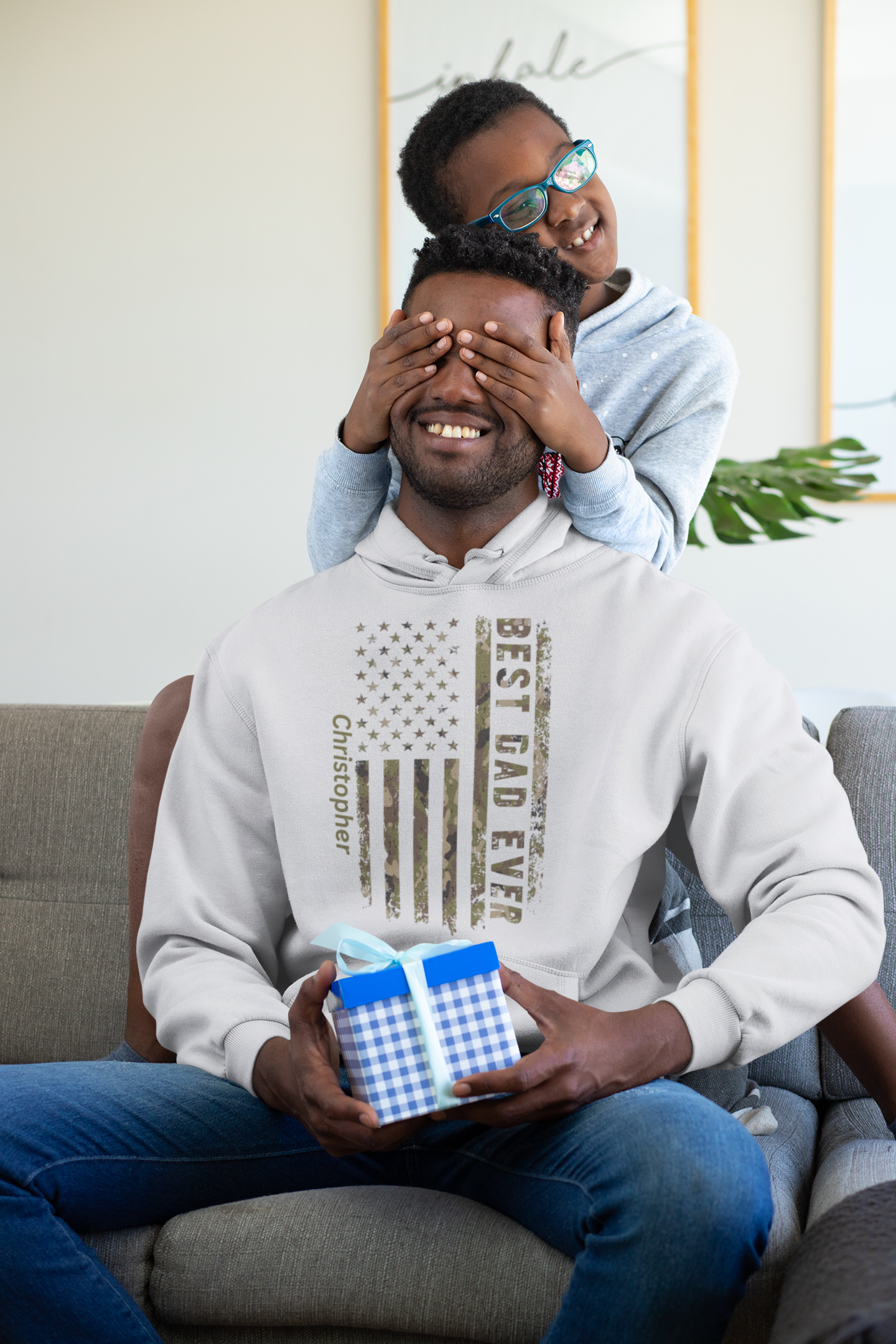 Best Dad Ever - Camo Flag Design Trio