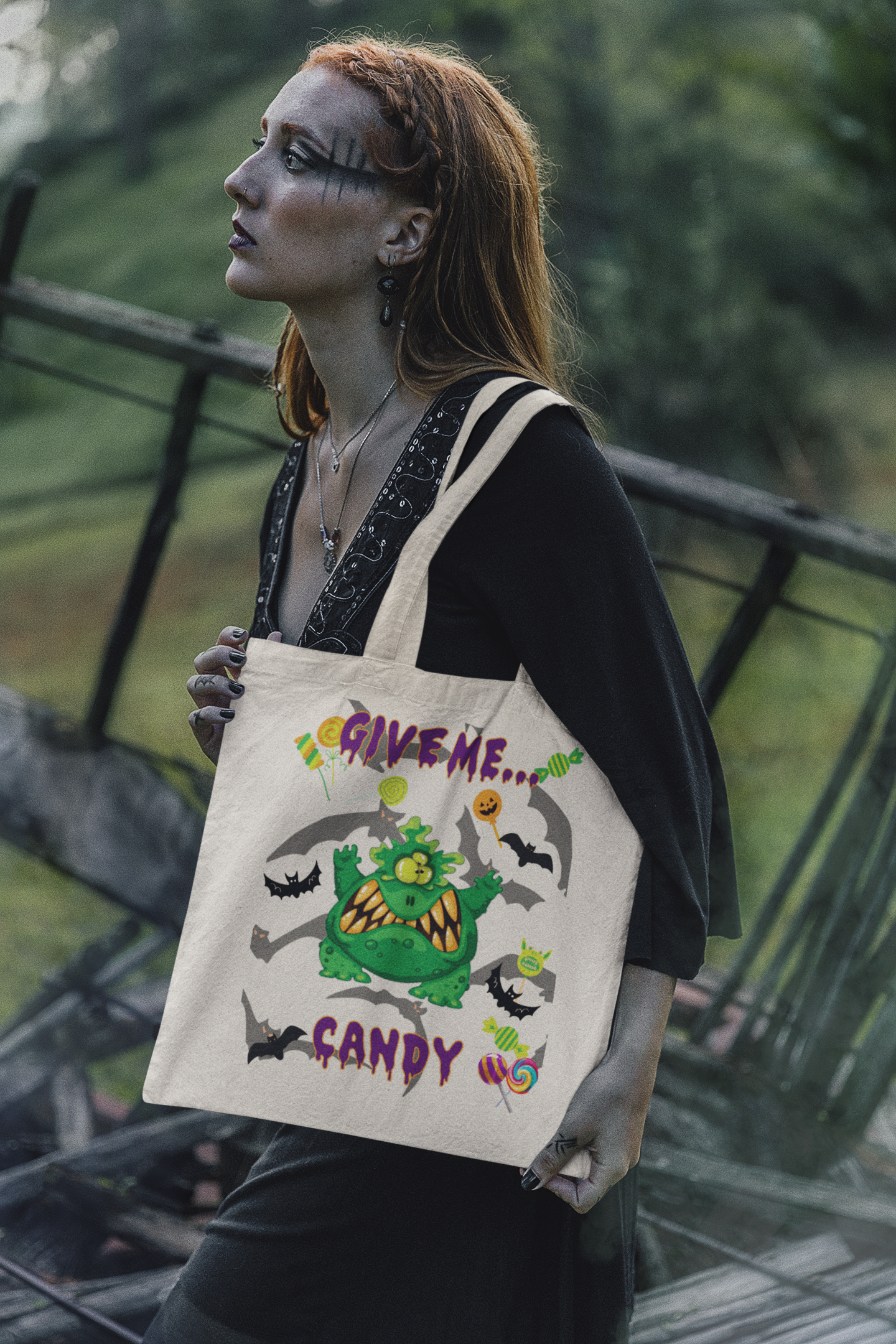 Give Me Candy Personalized Trick or Treat Bag